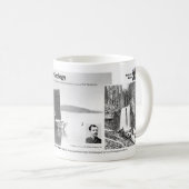 イエローストーンの地質学はI -ボート/滝--を開拓します コーヒーマグカップ (正面右)