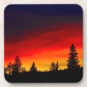 イエローストーンの日没 コースター (正面)
