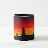 イエローストーンの日没 マグカップ (中央)