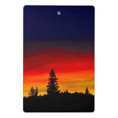 イエローストーンの日没 ミニクリップボード (裏面)