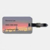 イエローストーンの日没 ラゲッジタグ (裏面横)