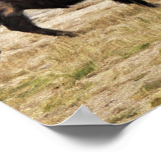 イエローストーンの旧忠臣とのバイソン ポスター (角)