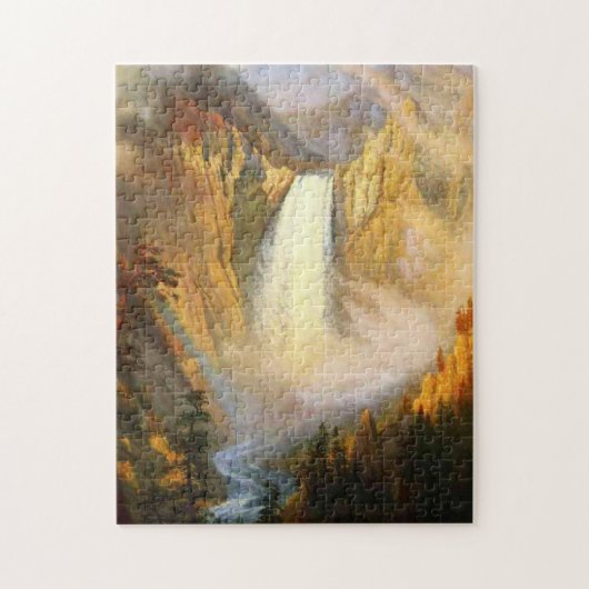 イエローストーンの滝のパズル ジグソーパズル (縦)