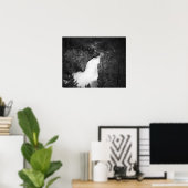 イエローストーンの白黒の上部秋16x20 ポスター (ホームオフィス)