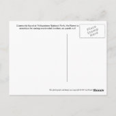 イエローストーンの空腹なワタリガラス ポストカード (裏面)