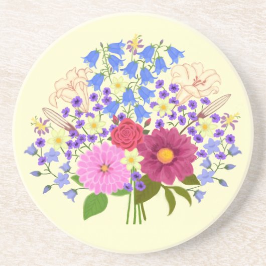 イエローストーンの花束 コースター (正面)