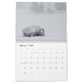 イエローストーンの野性生物 カレンダー (2月 2027)