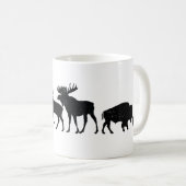 イエローストーンの野生動物 コーヒーマグカップ (正面右)