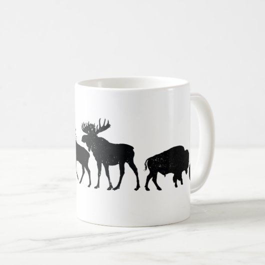 イエローストーンの野生動物 コーヒーマグカップ (正面右)