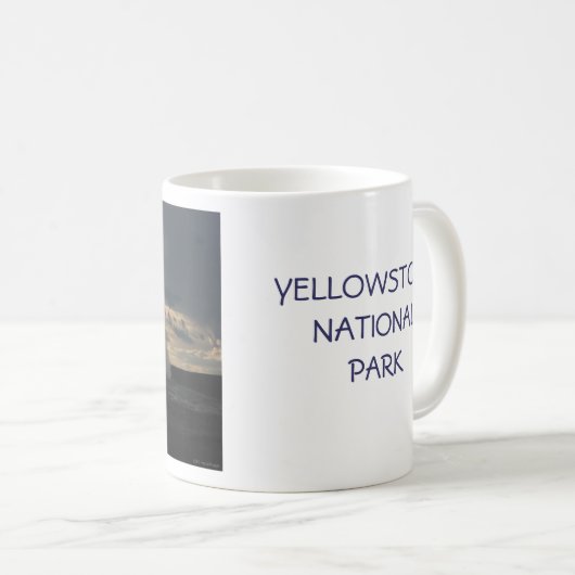 イエローストーンの間欠泉 コーヒーマグカップ (正面右)