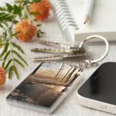 イエローストーンの霜の降りたな朝 キーホルダー (正面右)