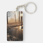 イエローストーンの霜の降りたな朝 キーホルダー (裏面)