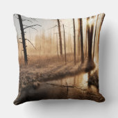 イエローストーンの霜の降りたな朝 クッション (裏面)