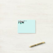イエローストーンの鹿のPost-it-Notes ポストイット (デスク上)