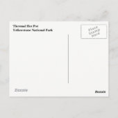 イエローストーンはがき ポストカード (裏面)