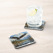 イエローストーンイーグル飲料用コースター コースター (右側)