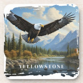 イエローストーンイーグル飲料用コースター コースター (正面)