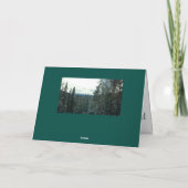 イエローストーンウィンタークリスマスまたはホリデーズカード シーズンカード (裏面)