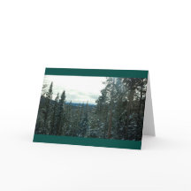 イエローストーンウィンタークリスマスまたはホリデーズカード