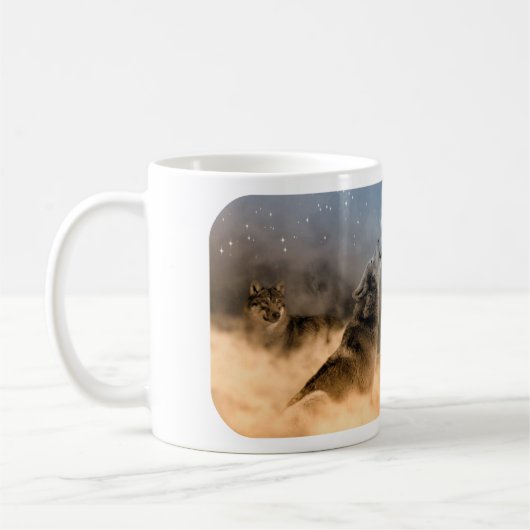 イエローストーンウォルフスマグ コーヒーマグカップ (左)