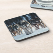 イエローストーンウォルブズコースターセット コースター (左側)