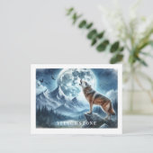 イエローストーンウルフポストカード ポストカード (スタンド正面)