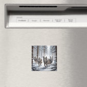 イエローストーンウルフマグネット マグネット (インサイチュ (食洗機))