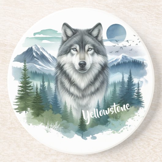 イエローストーンウルフ コースター (正面)