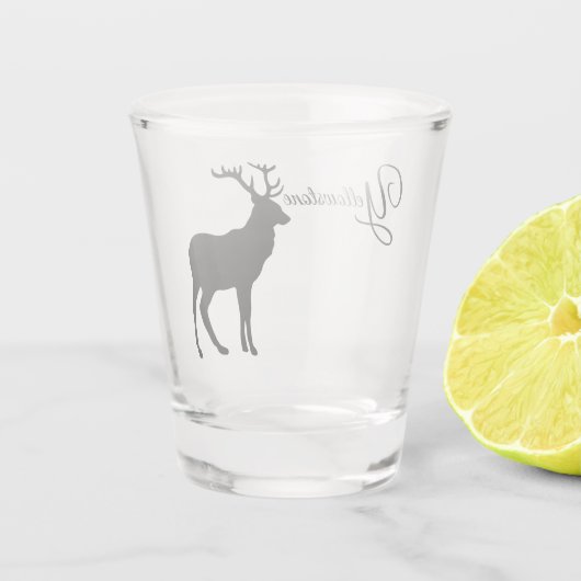 イエローストーンエルク ショットグラス (裏面)