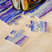 イエローストーンカスロートマス魚魚釣りストリーム ジグソーパズル (側面)