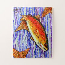 イエローストーンカスロートマス魚魚釣りストリーム