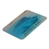 イエローストーンキープサクブループール写真国立公園 マグネット (左側)