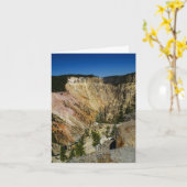 イエローストーングランドキャニオングリーティングカード カード (黄色い花)