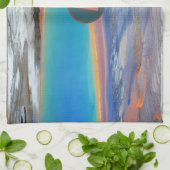 イエローストーングランドプリズマティック熱春カスタマイズ-  キッチンタオル (折り畳み)