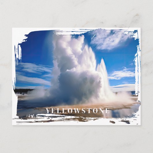 イエローストーンゲイザーポストカード ポストカード (正面)