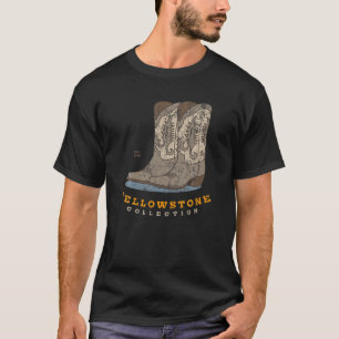 イエローストーンコレクションカウボーイブーツ2段ブーギ Tシャツ