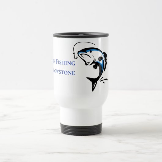 イエローストーンゴーン魚釣りタンブラー トラベルマグ (中央)