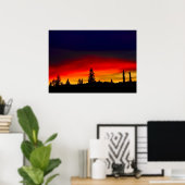 イエローストーンサンセット ポスター (ホームオフィス)