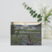 イエローストーンサンセット ポストカード (スタンド正面)