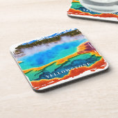 イエローストーンサーマル熱春飲料用コースター コースター (左側)