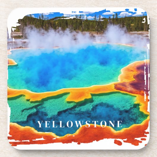 イエローストーンサーマル熱春飲料用コースター コースター (正面)