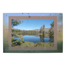 イエローストーンシルバン湖の水景色フレーム