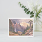 イエローストーンタワー秋ヴィンテージパンリトグラフ ポストカード (スタンド正面)