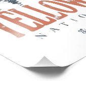 イエローストーンナショナルパークウルフマウンテンズヴィンテージ フォトプリント            (角)