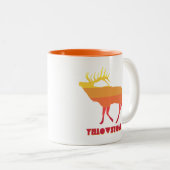 イエローストーンナショナルパークエルク ツートーンマグカップ (正面右)