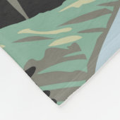 イエローストーンナショナルパークギボン滝ヴィンテージ フリースブランケット (角)