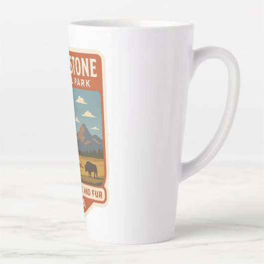 イエローストーンナショナルパークグランドキャニオントラベル カフェラテマグ (右)