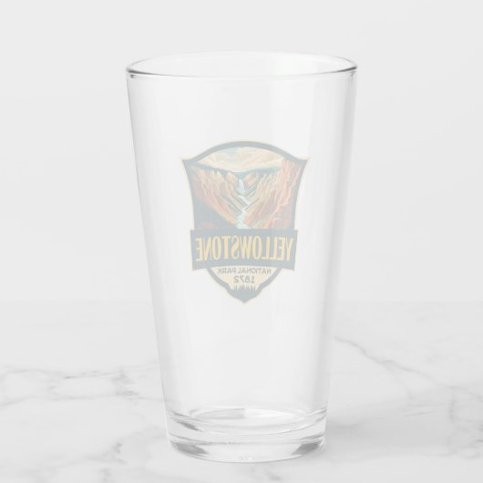 イエローストーンナショナルパークグランドキャニオンレトロアート タンブラーグラス (裏面)