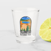 イエローストーンナショナルパークグランドプリズマティック春 ショットグラス (正面)