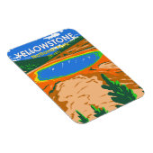 イエローストーンナショナルパークグランドプリズマティック春 マグネット (右側)